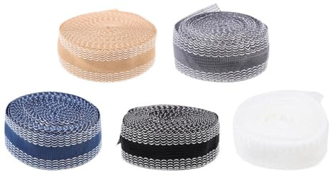 JOINPAYA Ruban Thermocollant pour Ourlets de Pantalons 3 Mètres Patch Autocollant sans Fer Bande Adhésive Élastique pour Vêtements Couture Facile et Réparation Rapide des Bords