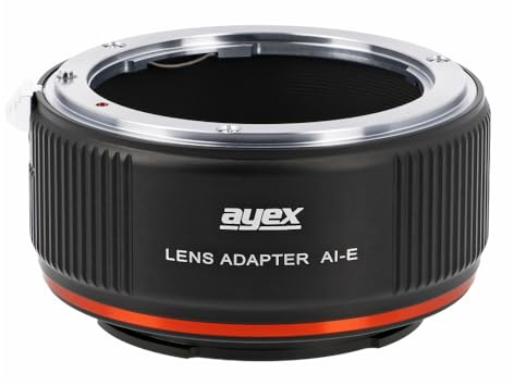 ayex Adaptateur d'objectif F-E compatible avec les objectifs Nikon F AI AI-S AF-D Compatible avec les appareils photo Sony Alpha E-Mount