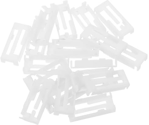 BESTonZON Supporto per Cavi di Prolunga Rc Clip Fermacavo in Plastica Bianca 20 Pezzi Fissaggio Stabile per Modelli di Barche e Aeroplani Organizzazione Cavi per Modellismo e