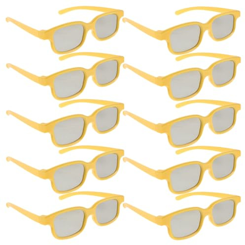 Alipis 10piezas Gafas para Películas Gafas Estereoscópicas Anaglifo para Ver Fotos Proyectores Pantallas de Ordenador
