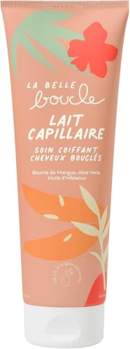 La Belle Boucle - Lait Capillaire Cheveux Bouclés 250ml - Soin Coiffant Sans Rinçage - Hydrate & Nourrit - Définit les Boucles - Anti-Frisottis - Texture Légère