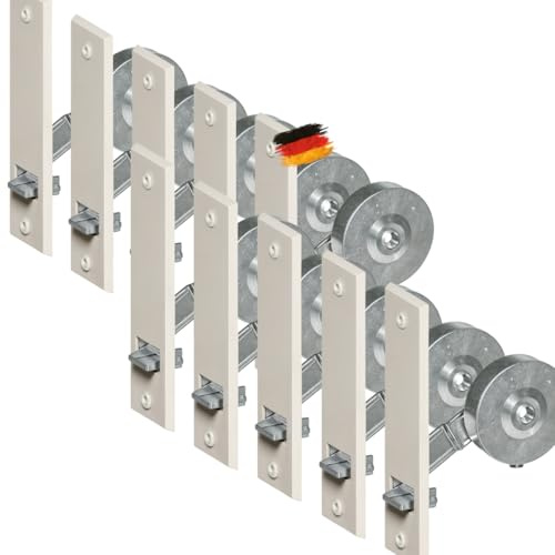 markiso® 10 Stück Rolladen Gurtwickler unterputz Farbe Weiß, Rollladen Aufwickler Lochabstand 160mm | für Maxigurte bis 23mm, Einlassgurtwickler inkl. 20 Abdeckungen