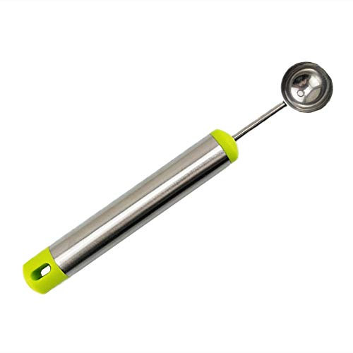 KANKOO Ice Cream Spoons Ice Cream Scoop Melon Baller Scoop Cookie Scoop Anti-Freeze Ice Cream Scoop Small Ice Cream Scoop Multifunctional Ice Cream Scoop green