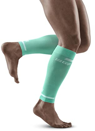 CEP - The Run COMPRESSION CALF SLEEVES da uomo | Scaldamuscoli per le gambe | Scaldamuscoli a compressione da uomo per un'efficace attivazione muscolare del polpaccio, ocean, L