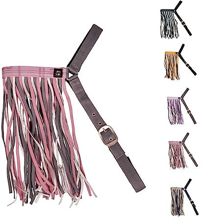 netproshop Fliegenfransen Größe Full Fliegenschutz Tragbar ohne Halfter Farbauswahl, Groesse:Full, Farbe:Blush