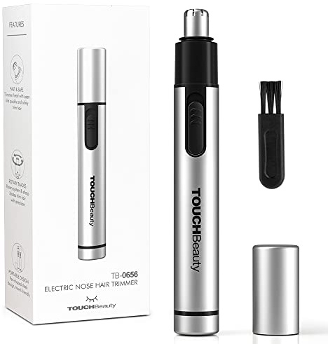 TOUCHBeauty Näshårstrimmer, bärbar elektrisk näsa öron hårtrimmer, personlig hårborttagning, batteridriven, lila TB-0656S