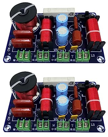Tlilyy 2X 3-Wege-HiFi-Lautsprecher-Frequenzteiler HiFi-Crossover-Verteiler DIY Ktv Stage Car Audio Woofer-Lautsprecherfilter