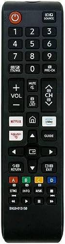 Universal Remote Control BN59-01315B for Samsung Smart TV - Compatible All For Samsung Tv Control - No Programming Needed - Netflix, Rakuten, Prime Video Buttons - Long Range Performance