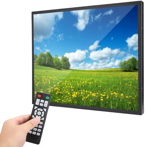 Monitor Portátil de 19 Pulgadas Pantalla Táctil Resistiva TFT 1280 X1024 HD Totalmente de Metal Montaje en Pared Pantalla de Computadora Compatible con VGA AV BNC Entrada USB