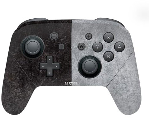 Head Case Designs Offizielle NHL Halb beunruhigt Los Angeles Kings Vinyl Haut Gaming Aufkleber Abziehbild Abdeckung kompatibel mit Nintendo Switch Pro Controller