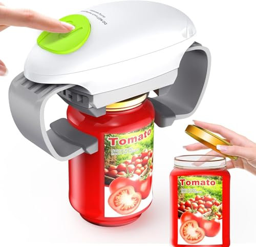 Sonhomay Apriscatole automatico apriscatole elettrico portatile One Touch apertura automatica strumento gadget da cucina per nuovo barattolo sigillato