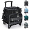 TOURIT Contenitore frigo pieghevole, a prova di perdite, isolato, a 48 taniche con carrello fuoristrada, equipaggiamento migliorato e ruote nuove, adatto per spiaggia, picnic, shopping nero