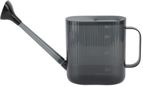 Regadera de Interior, Regadera para Plantas de Interior Regadera de 1,8 L PP Multifuncional con Caño Largo para Flores de Jardín para Regar Fácilmente (Gris)
