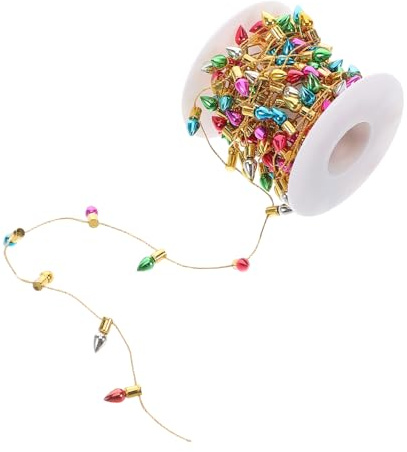 Zerodeko Puppenhaus Miniaturen Weihnachten Zubehör Kunststoff Galvanisiert Gefälschte Licht