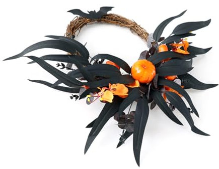 Halloween-Girlanden zum Aufhängen, Kranz für drinnen und draußen, Feste, Party-Dekorationen, stilvolles Urlaubszubehör
