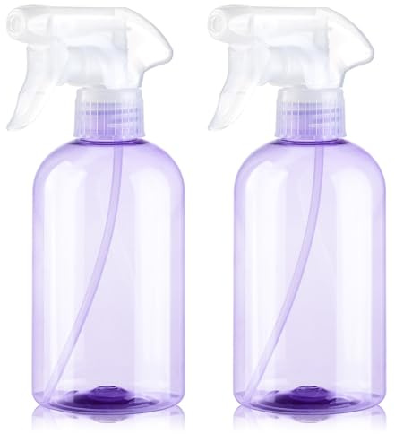 KREMORV Spray Bottles BPA free Plastic Spray Bottle 10oz/300ml Adjustable Sprayer Empty Refillable Container Mist Stream for Watering Plants, Pet Training, Kitchen Cleaning