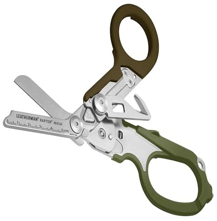 Leatherman Raptor Rescue, Wald mit Utility Holster | Klappschere mit Gurtschneider & Glasbrecher, Für Profis, Sanitäter, Feuerwehr