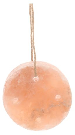 Gatuida Kleiner Salzleckstein für Kaninchen Hamster aus Natursalz 8x2cm Mineralischer Salzziegel für Kleintiere Hängend mit Spurenelementen