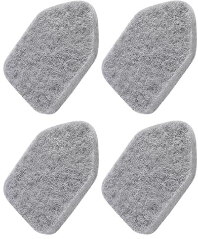 4pcs Multifunctional Cleaning Pad Refills, Cleaning Scouring Pads for Bathroom Tub Tile Windows Shower Scrubber Bathtub Sink Toilet, Efficient Non-Scratch Clean home Replacement Cloth Heads