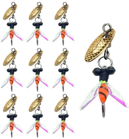 Flugfiskbete, flugfiskarset flugsortiment – 10 stycken realistiska flugor