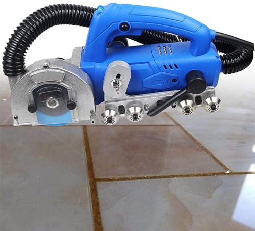 Limpiador de juntas eléctrico doméstico de 1200 W, máquina de limpieza de juntas de azulejos con profundidad ajustable, herramienta ranuradora para limpieza de baldosas de cerámica, herramienta para