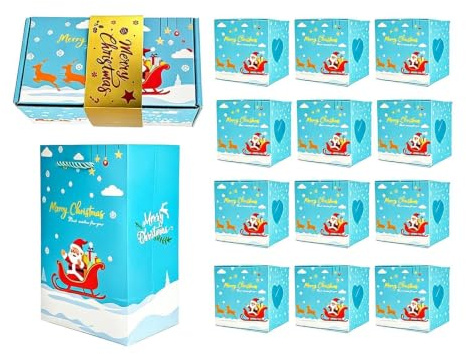 Julsparbössor för Kontanter 12-Pack Återanvändbara Hopfällbara | Hopfällbara Studsande Pengalådor Set För Högtider Födelsedagar Bröllop Halloween Alla Hjärtans Dag Fester Och