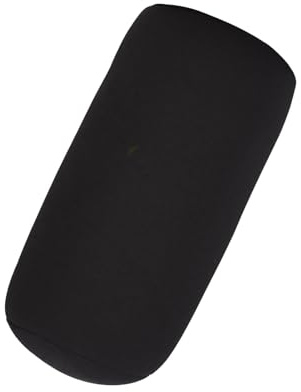 Oreiller de Soutien en Microbilles pour Voyage, Confort du Cou, Housse en Polyester Doux, 1 Coussin aux Couleurs Vives. (Black)