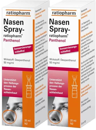 Nasenspray ratiopharm Panthenol 2x20 ml