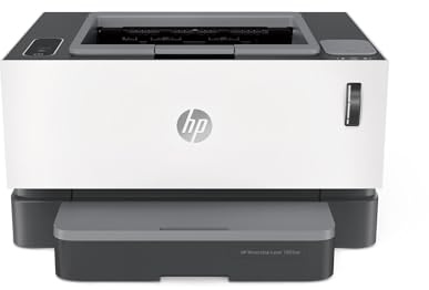 HP Neverstop Laser 1001nw Wireless Monochrome Printer with Built-in Ethernet & Cartridge-Free Toner Tank, Comes with up to 5,000 Pages of Toner in The Box (5HG80A)