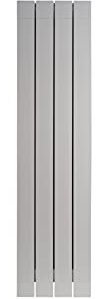 Fondital 83CAM01404 Radiatore in alluminio estruso Garda S/90, 1200 mm, 4 elementi, bianco