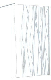 Vente-unique - Paroi de douche à l'italienne DANNA sérigraphiée - 140x200cm