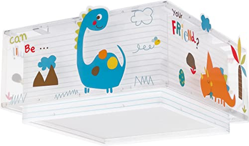 Deckenleuchte für Kinder Dinos Dinosaurier Tiere, Deckenlampe Kinderzimmer, 73456, E27