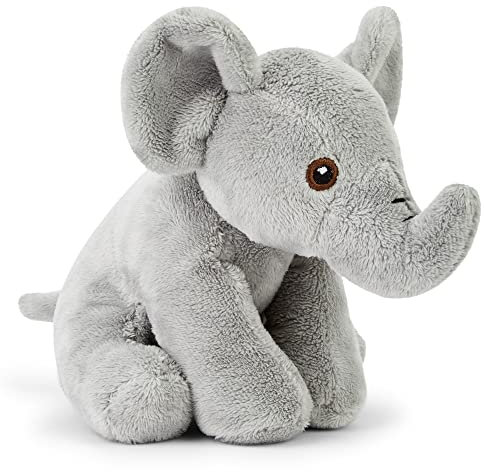 Zappi Co 100% recycelte Plüsch-Plüschtiere - Weiche und kuschelige Stofftiere, perfekte Begleiter für Kinder und Neugeborene (13-15cm) (Elefant)