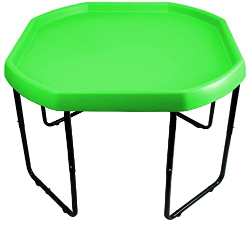 simpa Children's Large 100cm Plastic Sand & Water Pit Toys Mixing Play Tray LIME GREEN with Height Adjustable Stand.