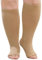 PUTUO Calze Compressione Graduata da Donna: Calzini a Compressione Gambaletti Uomo Calze Contenitivi Taglie Forti Punta Aperta per Sport Viaggi Gravidanza Ciclismo Viaggi in Aereo 1 Paia Beige 4XL