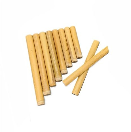 Panflöte DIY Mini Panflöte 8-Rohr Leder Bambus Panflöte Bambus Abschnitt Hausgemachte G/C Melodie(C)