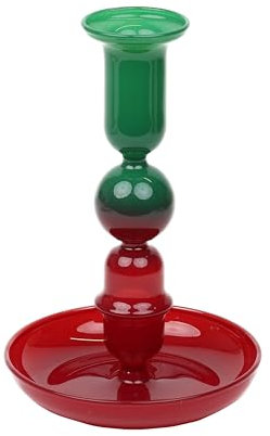 Talking Tables Red & Green Candle Holder, Taper Candlestick Stand, Elegant Dinner Party Decorations, Ornaments for Living Room, Easter Home Décor, Summer Birthday, Garden, Wedding