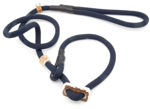 Retriever-Leine/Moxonleine Sporty-Style | robuste Hundeleine aus Tau mit Klemme & Halsbandfunktion | 10mm – Ultra stark & wetterfest für Powerhunde | Training, Alltag & Dummyarbeit