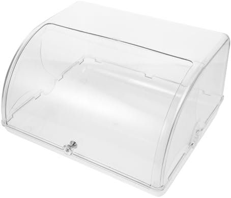 Alipis Bread Container with Roll-up Lid Airtight Plastic Bread Box and Pastry Storage on Kitchen Countertop Suitable for Cakes Cookies and Muffins