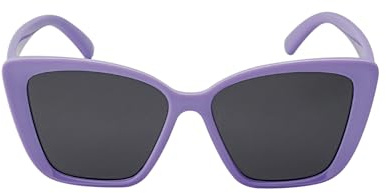 Gafas de sol polarizadas para niños y niñas (3-12 años) + soporte para gafas + bolsa de gafas de sol, morado