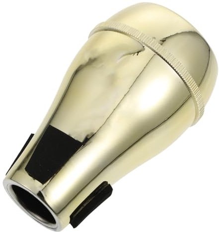 UPKOCH Posaune Zubehör Abs Dämpfer für Trombone mit Einfacher Tragbarkeit und Effektiver Klangdämpfung in Gold für Tenor und Altposaunen