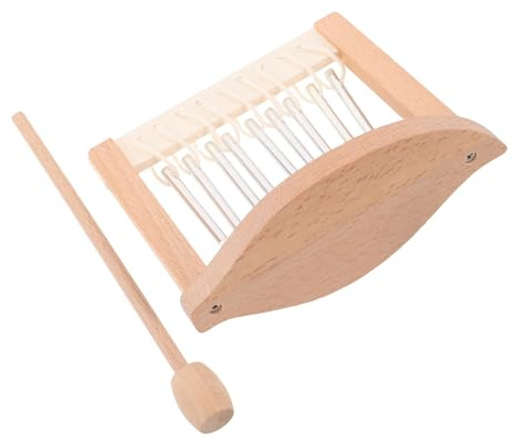 Toyvian Tisch Windspiel Glockenspiel 9 ton Klarer Klang Robust für Garten und Innenbereich Klanginstrument für Meditation und Yoga