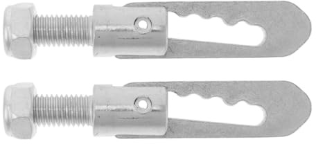 OSOLADY Cerradura de Pestillo para Caja de Camión 2 Piezas M12x25 Mm Hierro Galvanizado, Perno de Caída Resistente para Remolques, Sujetador Soldable para Carga Segura y Protección