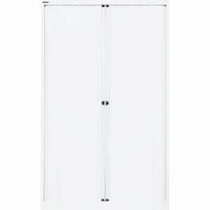 Bisley Rollladenschrank Euro Stahl 4 Fachböden H 1980mm verkehrsweiß