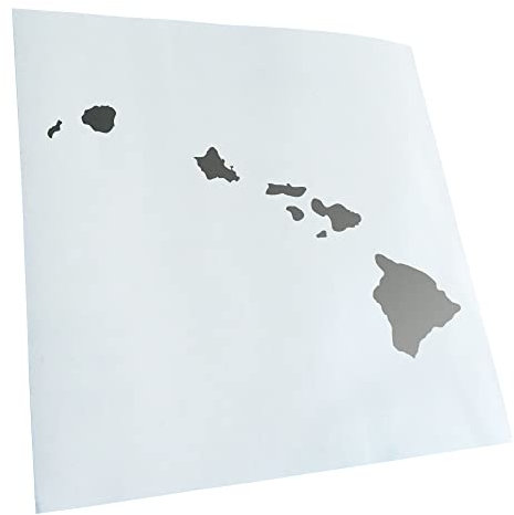 Kiwistar - Autoaufkleber - USA - Hawaii Honululu - Silber - 15,5x10cm - Heckscheibe Auto Aufkleber wetterfest für Kfz LKW Mofa Truck - Sticker außen selbstklebend Tuning Zubehör für Fenster Fahrzeug