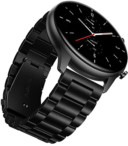 YABZOZ Armband Kompatibel mit Amazfit GTR 2 / GTR 2e / Stratos 3 / GTR 47mm / GTR 3 / GTR3 Pro Metall 22mm Armband