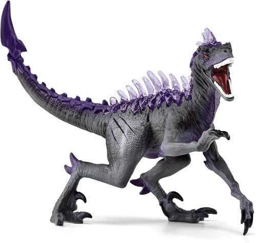 Schleich 70154 ELDRADOR Figurine Dinosaure Raptor des Ténèbres - Créature Préhistorique Sauvage et Mythique - Figurine d'action Magique pour Garçons et Filles à Partir de 7 Ans