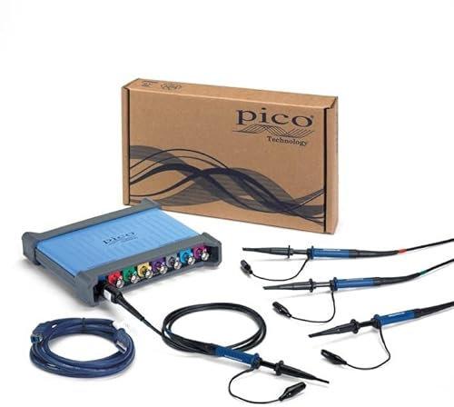 Pico Technology PicoScope 4824A Oscilloscope 8 channel High-resolution deep-memory 20 MHz USB PC with probes, PS7 Software
