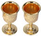 Leopacat Calice da Vintage In Metallo, Bicchiere Corto Vino in Fiore Rilievo Fatto Mano Oro Medievale Goblet Calice Preghiera in Chiesa Per Feste Matrimoni Collezione Personale Decorazione della Casa