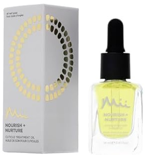 Mii Nourish + Nurture Cuticle Oil | Hydrating Nail & Cuticle Oil for Healthy, Shiny Nails | Conditions & Protects | Lightweight & Fast-Absorbing | Precise Dropper for Easy Application | 14ml